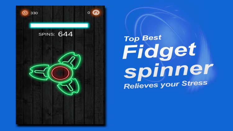 Fidget Hand Spin Neon Glow