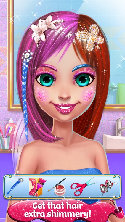 Glitter Makeup - Sparkle Salon Game for Girls screenshot-3