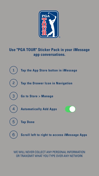 PGA TOUR Emoji Keyboard screenshot-4