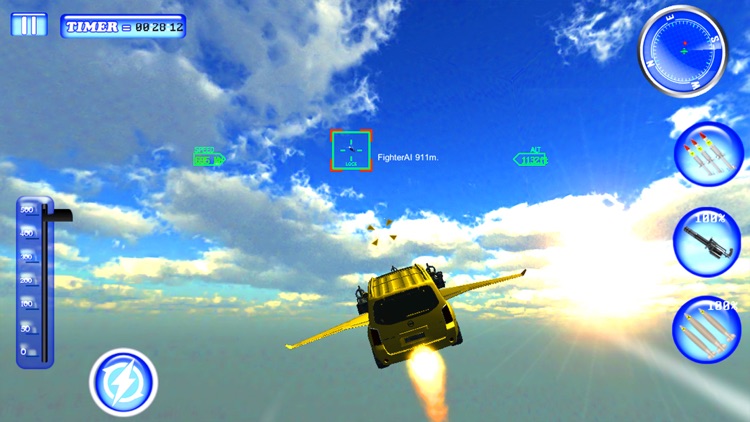 Flying Jeep Gunship Battle 3D 2017 screenshot-4