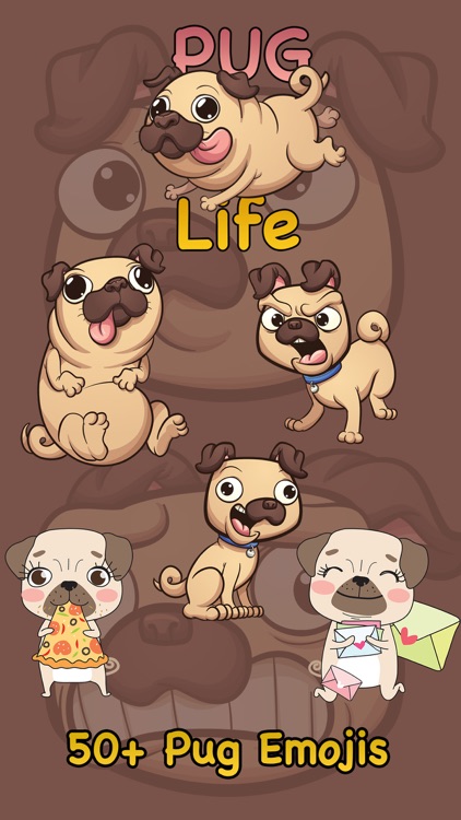 PugLife - Pug Emoji & Stickers