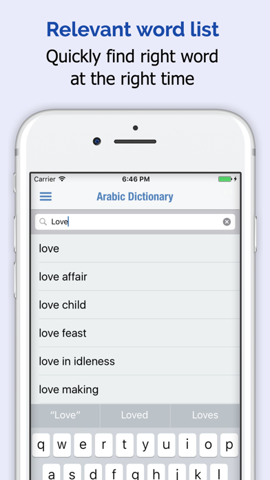 Arabic Dictionary Elite review screenshots
