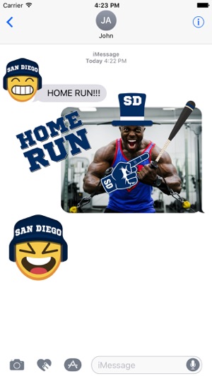 San Diego Baseball Stickers & Emojis(圖2)-速報App