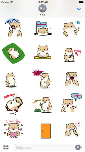 Animated Cute Fat Hamster Stickers(圖2)-速報App