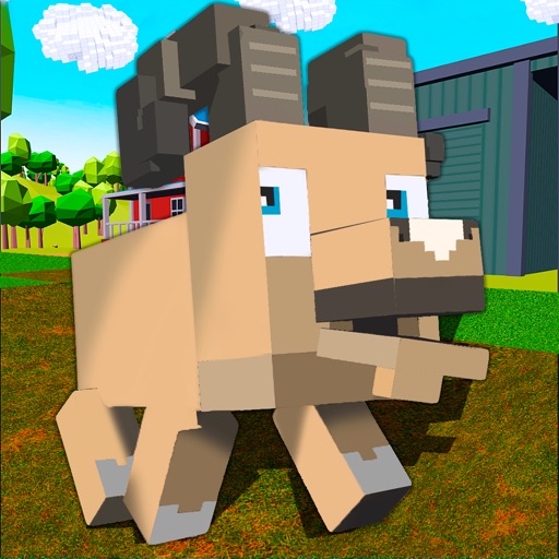 Blocky Sheep Farm 3D Full icon