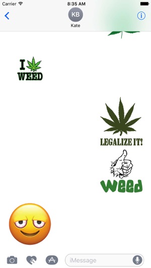 Marijuana Weed Emoji Sticker Pack(圖1)-速報App