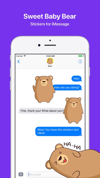 Baby Bear - Stickers for iMessage