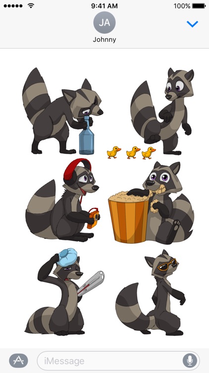 Mad Raccoons Stickers for iMessage