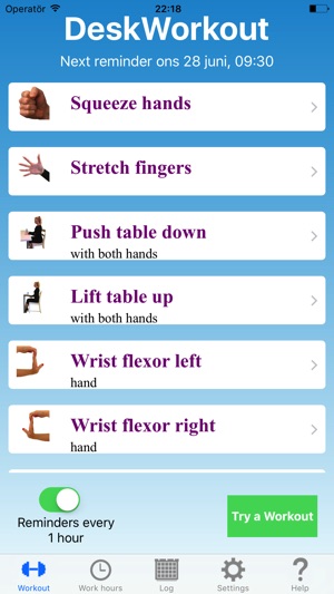 1 Minute Desk Workout On The App Store