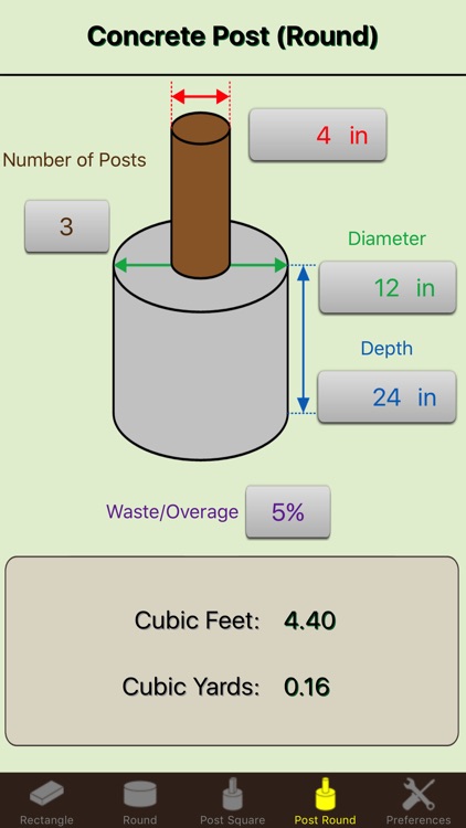 Concrete Calc Elite - Cement Calculator Masonry screenshot-3