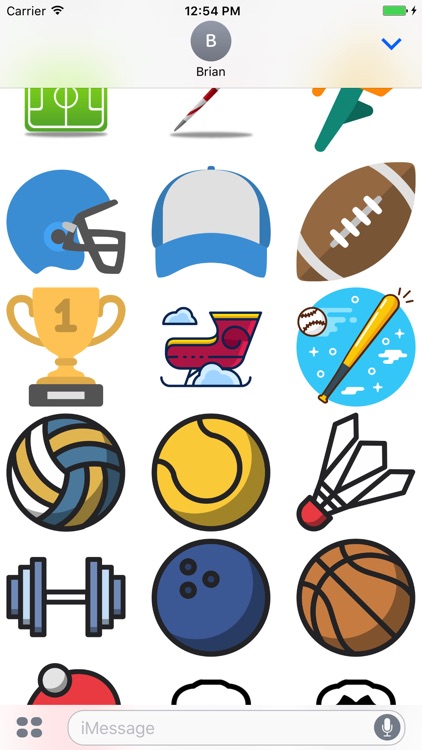 Creative Sport Stickers Messages