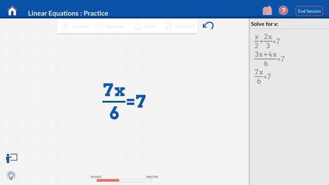 Algebra on Nudge