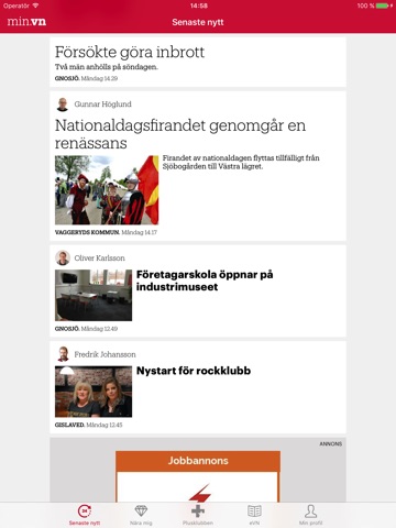 Värnamo Nyheter e-tidning screenshot 4