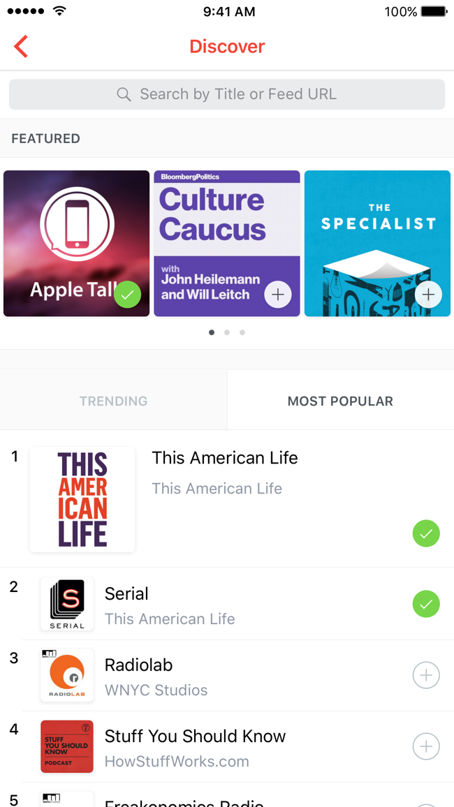 popular podcasts it app pocket casts