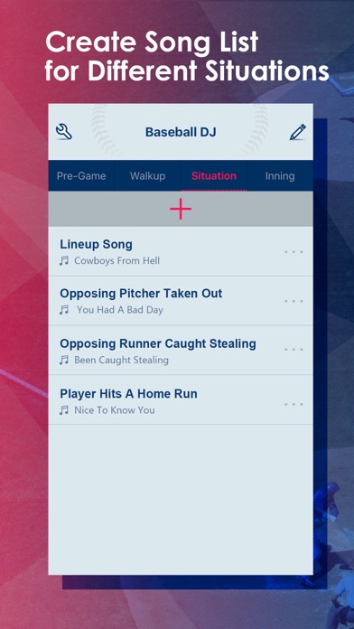 Baseball DJ - create ballpark walk up songs list screenshot 3