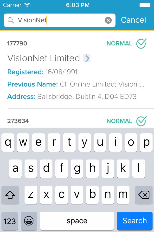 SoloCheck - Irish Company Info screenshot 2