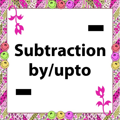 Subtraction by/upto icon
