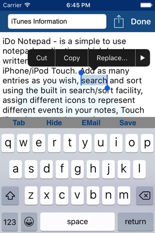 iDo Notepad (Diary/Journal) screenshot 2