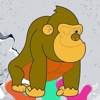 The Gorilla and Monkey Coloring Book For Kids