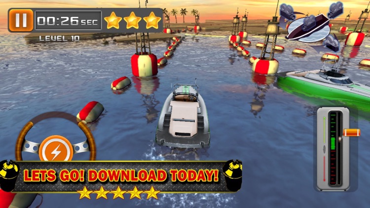 Ace 3D Boat Parking Speedboat Driving Simulator screenshot-3