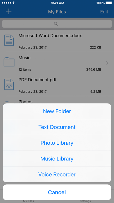 File Manager for iPhone screenshot1