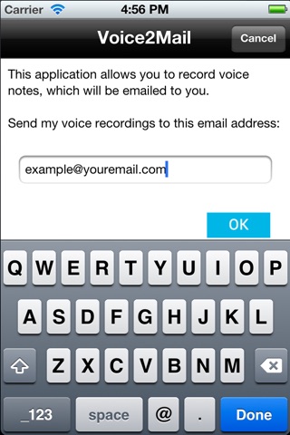 Voice2Mail screenshot 2