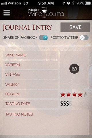 Pocket Wine Journal screenshot 3