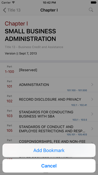 How to cancel & delete 13 CFR - Business Credit and Assistance (LawStack) from iphone & ipad 3