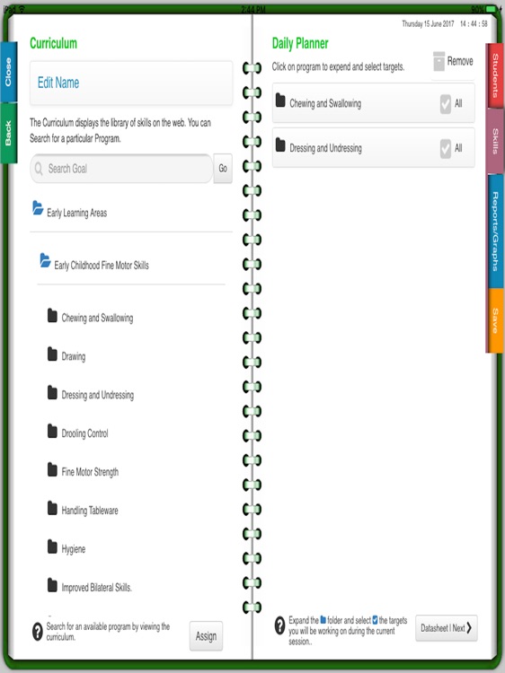 ABA Data NotePad - Skills screenshot-3