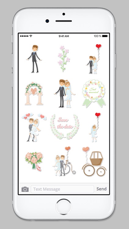 Bride and Groom Wedding Sticker Pack screenshot-4