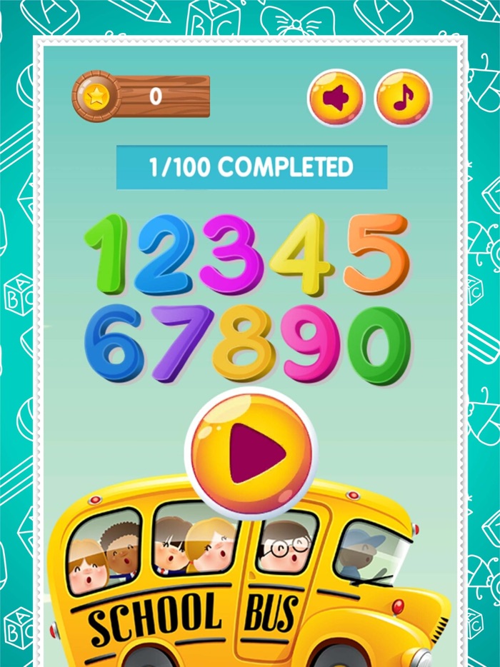 图片问答字号码-英语拼写 1-100