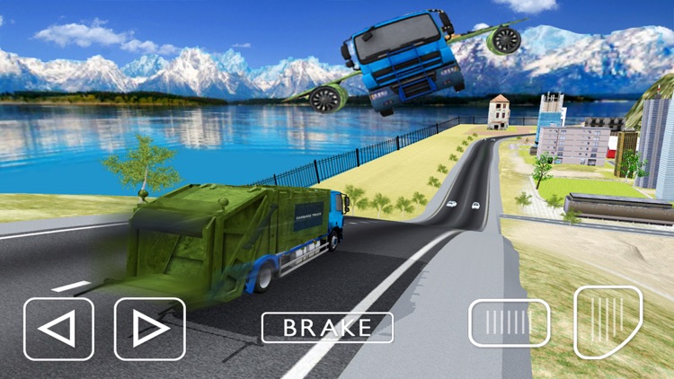 Flying Garbage Truck Simulator 2017 screenshot-3