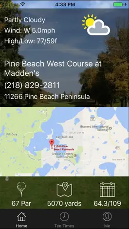 Game screenshot Pine Beach West Tee Times apk