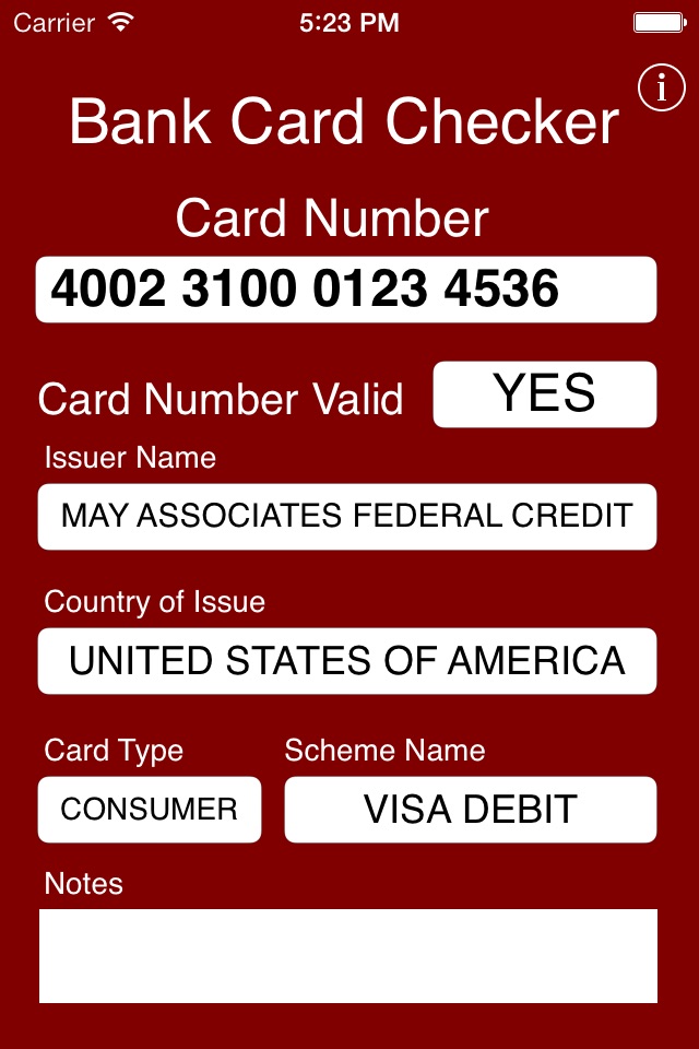 Bank Card Checker screenshot 2