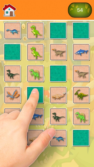 How to cancel & delete Dinosaurus Find the Pairs Learning & memo Game from iphone & ipad 4