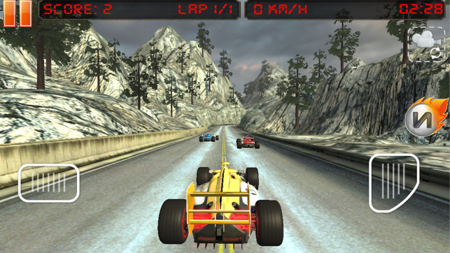 Snow Hill Auto Racing Car Game(圖2)-速報App