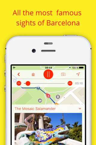 My Barcelona Travel guide & map with sights Spain screenshot 2