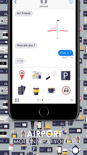 Airport Stickers for iMessage By ChatStick(圖2)-速報App