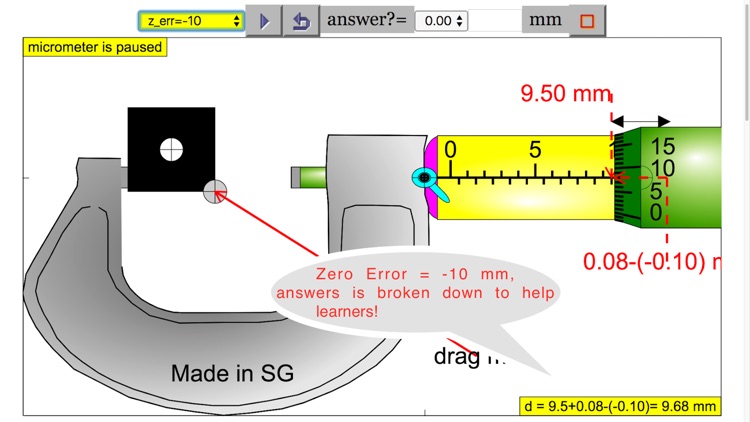 Micrometer Simulator Pro