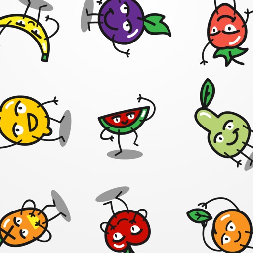 Funny Fruit Emojis by Francesco Paradiso