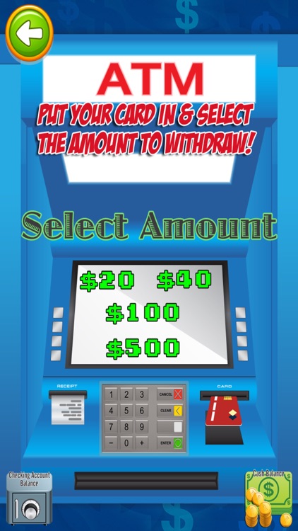 ATM Simulator - Credit Card, Cash, & Money Games