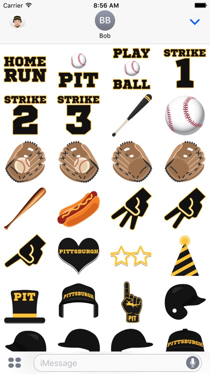 Pittsburgh Baseball Stickers & Emojis screenshot-3