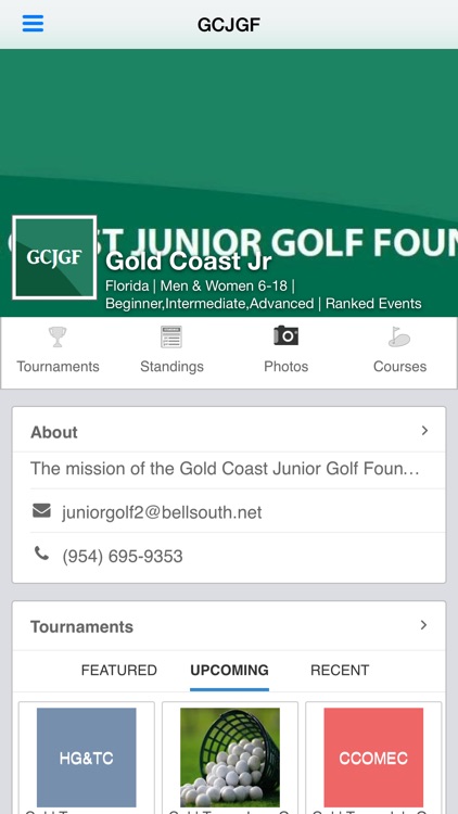 Gold Coast Junior Golf