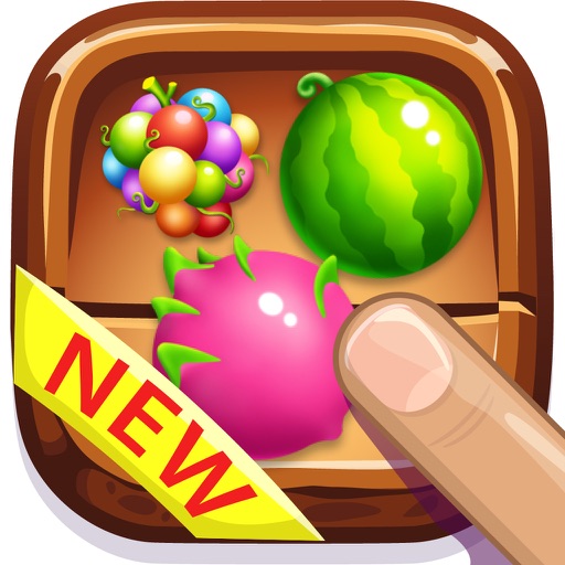 Tasty treats fruit on match 3 game icon