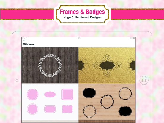 Monogram Lite - Wallpaper & Backgrounds Maker HD with Glitter themes free screenshot