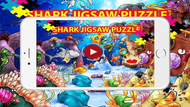 Shark Fish Jigsaw Puzzle Game For Kids