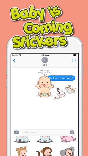 Baby is Coming Stickers