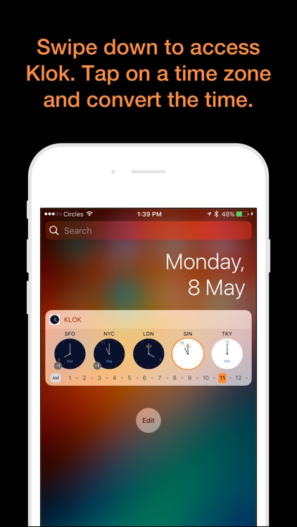 Klok - Time Zone Converter Widget screenshot-0