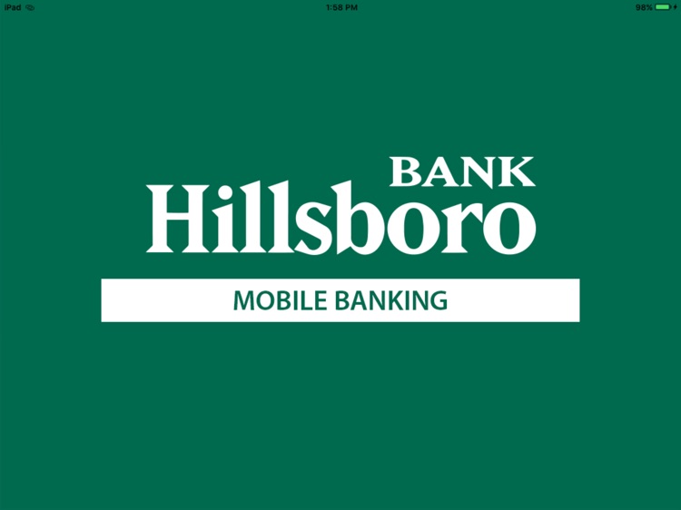 Hillsboro Bank for iPad