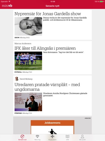 Västgöta-Bladet e-tidning screenshot 4